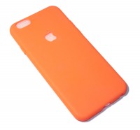 Накладка силиконовая для смартфона Apple iPhone 6, Soft Touch, с вырезом 'яблоко