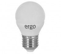 Лампа светодиодная E27, 4W, 4100K, G45, Ergo, 380 lm, 220V (LSTG45Е274ANFN)