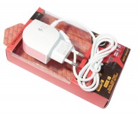 Сетевое зарядное устройство List, Pink, 2.1A, кабель USB - microUSB, 2xUSB