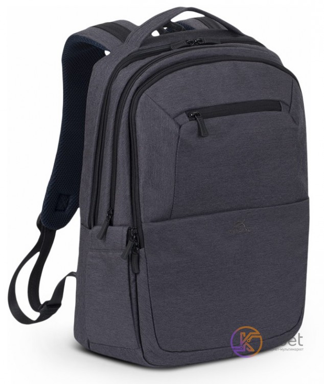 Рюкзак для ноутбука 16' RivaCase Suzuka, Black, полиэстер, 20 л, 290x430x200 мм