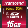 Карта памяти SDHC, 16Gb, Class10 UHS-I, Transcend Ultra, до 90 MB s (TS16GSDHC10
