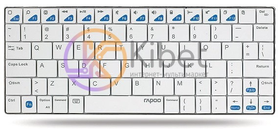 Клавиатура Rapoo E6300 Bluetooth Ultra-slim Keyboard for iPad white