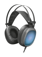 Наушники Trust Lumen Illuminated Headset, Black, 3.5 мм USB, микрофон, динамик