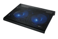 Подставка для ноутбука до 17' Trust Azul, Black, 2x12.5 см вентиляторы, сетчатое