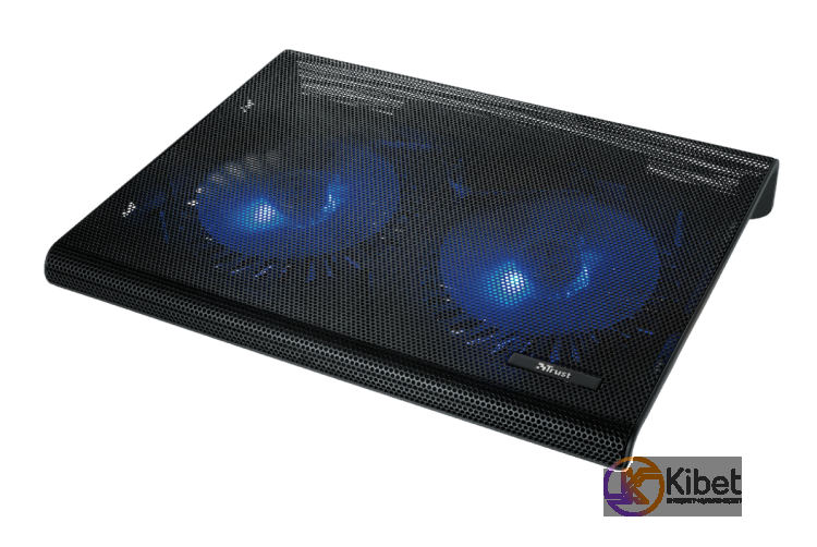 Подставка для ноутбука до 17' Trust Azul, Black, 2x12.5 см вентиляторы, сетчатое
