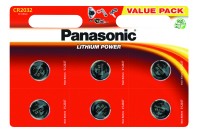 Батарейки CR-2032, Panasonic, 6 шт, Blister (CR-2032EL 6B)