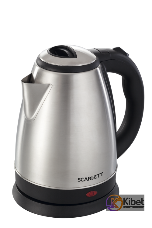 Чайник Scarlett SC-EK21S24 Silver, 1800W, 2 л, дисковый, индикатор работы, корпу