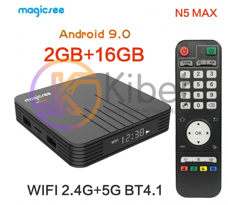 ТВ-приставка Mini PC - Magicsee N5 Nova Rockchip RK3318, 2Gb, 16Gb, Wi-Fi 2.4G+5