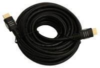 Кабель HDMI - HDMI 5 м Tecro Black, V1.4, позолоченные коннекторы (HD 05-00)