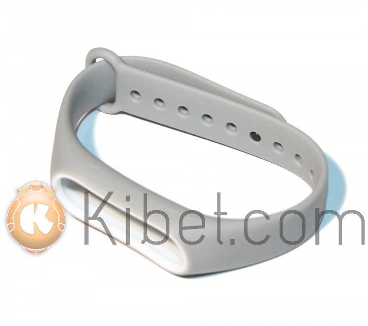 Ремешок для фитнес-браслета Xiaomi Mi Band 2 New silver white