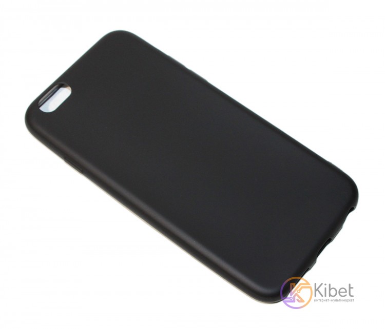 Силиконовый чехол матовый iPhone 6 6s, Black
